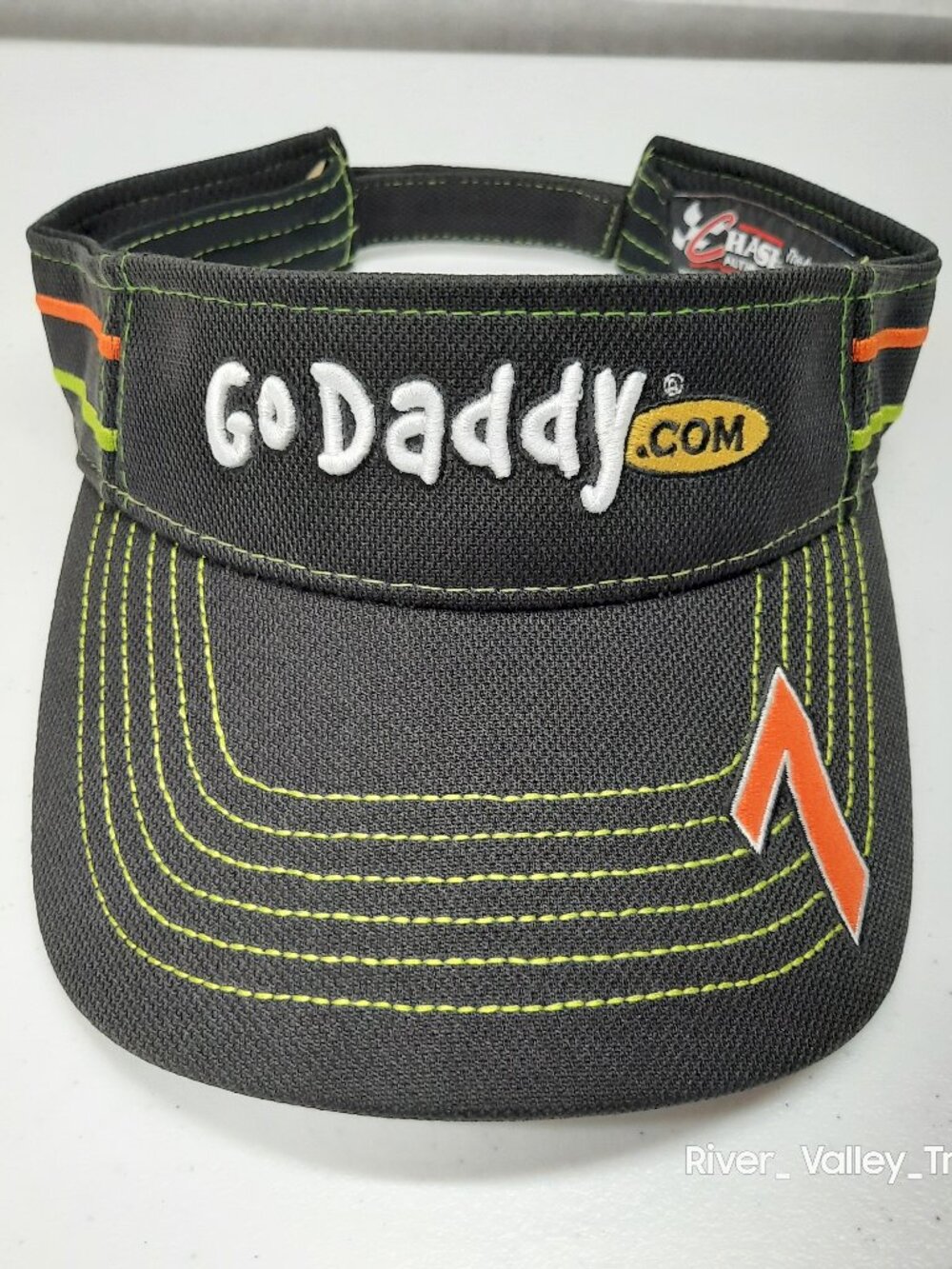 Danica Patrick #7 GoDaddy NASCAR Visor Hat Chase Authentics Black Deadstock NWT
